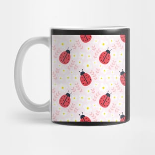 Ladybugs and Flowers Mug